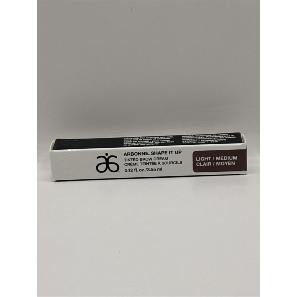 Arbonne Shape It Up Tinted Brow Cream Light/Medium 0.12 Oz Discontinued HTF New